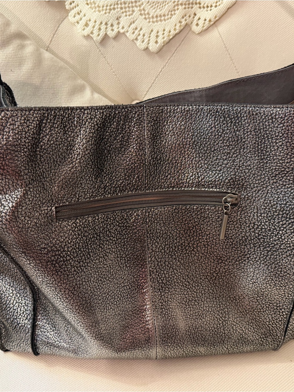 Sak Los Feliz Large Dark-Silver Tote Bag - Picture 3 of 11